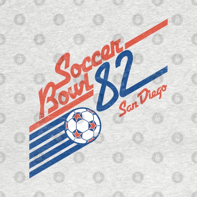 Soccer Bowl 82 Retro Faded Design by DrumRollDesigns